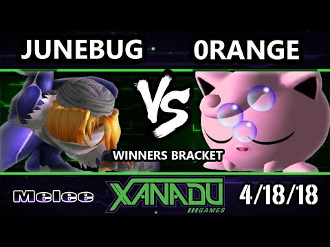 S@X 246 SSBM - Junebug (Captain Falcon, Sheik) Vs. 0range (Jigglypuff) - Smash Melee Winners Bracket