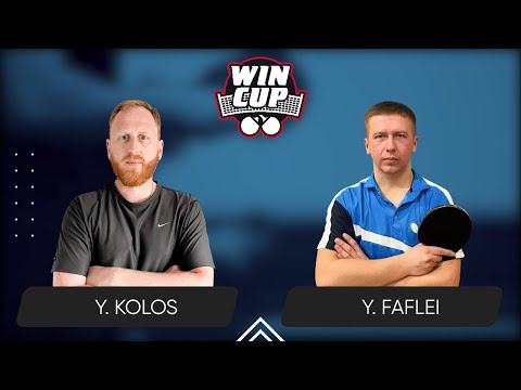 09:00 Yurii Kolos - Yevhenii Faflei West 1 WIN CUP 08.09.2024 | Table Tennis WINCUP