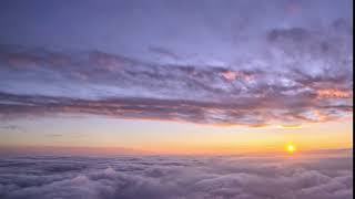 Sunset Above the Clouds Sky Timelapse Nature Close up HD Scene Video Background Loop