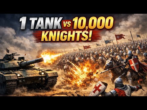 Could One Modern Tank Defeat 10,000 Medieval Knights 