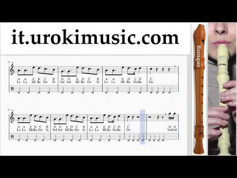 Corso di Flauto Dolce B. Alesso - REMEDY Tablature Tab um-ih276