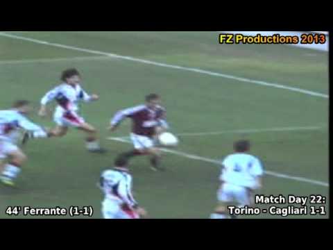 Serie A 1999-2000, day 22: Torino - Cagliari 1-1 (Ferrante goal)