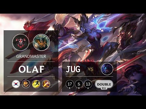 Olaf Jungle vs Rek'Sai - KR Grandmaster Patch 9.11