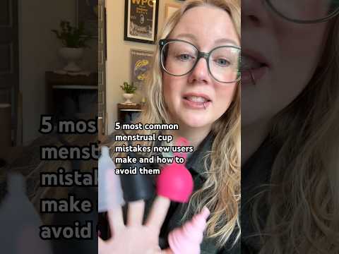 5 most common menstrual cup mistakes new users make #shorts