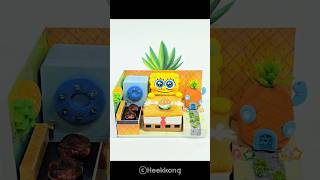 Download lagu #shorts DIY Real Miniature] Spongebob Board House♥Cute Spongebob house Decor♥Spongebob in my hands♥ mp3