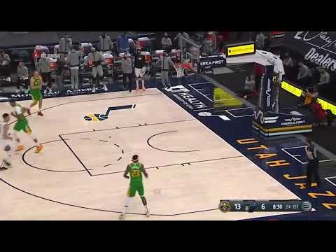 Micheal Porter Jr dunks all over Rudy Gobert