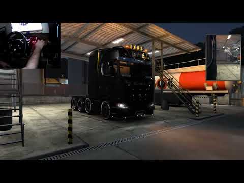 ETS2 1.43 | gasoline delivery from Sweden to Denmark | Scania 730s open pipe mod .