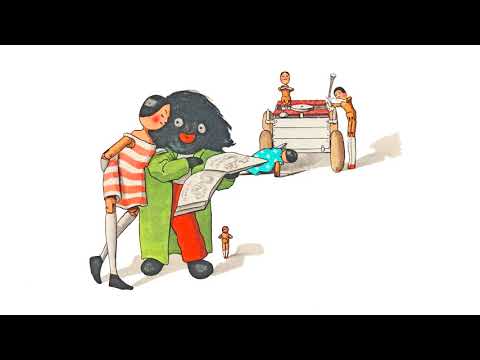 Advertisement book Golliwogg's Auto-Go-Cart; battery electric car inventor; Ofcom Clearcast censored