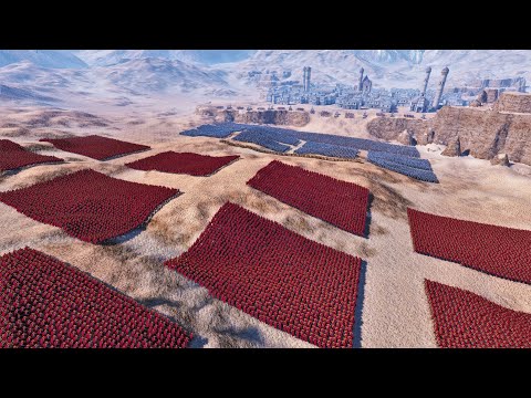 Spartans Lay Siege To Ancient City Defended By Golden Knights And Medieval Army | UEBS