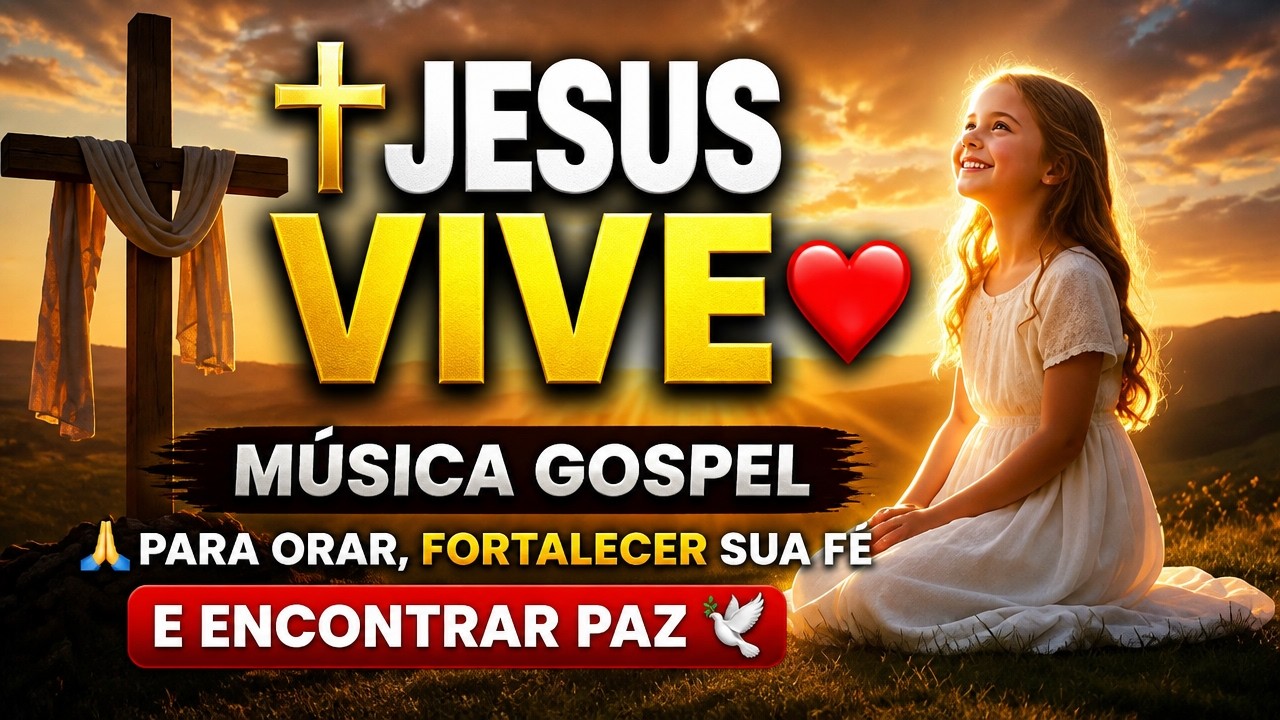 ✝️Jesus Vive ❤️Música Gospel para Orar, Fortalecer Sua Fé e Encontrar Paz