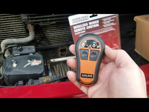 Harbor Freight Badlands winch remote on Smittybilt XRC