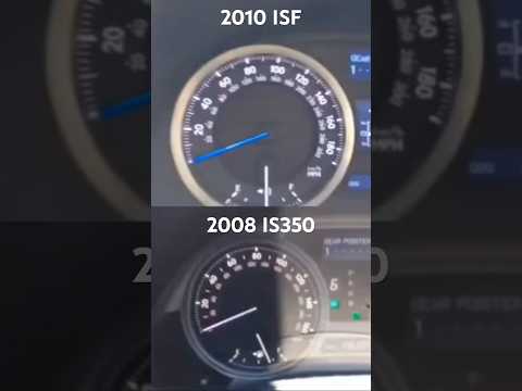 Stock Lexus ISF vs IS350 acceleration battle #2is #isf #is350