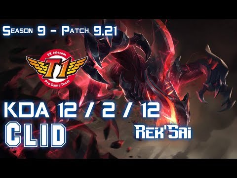 SKT T1 Clid REK'SAI vs GRAGAS Jungle - Patch 9.21 EUW Ranked