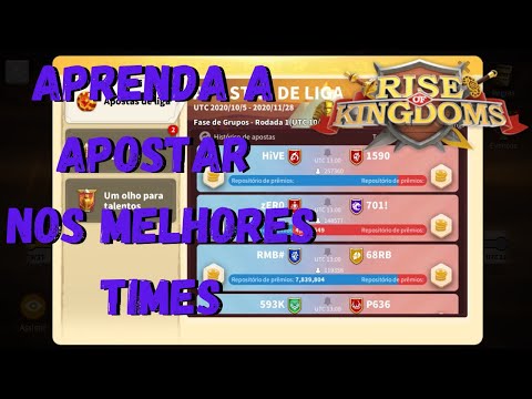 COMO SABER EM QUAIS TIMES APOSTAR PARA A LIGA DE OSÍRIS? - RISE OF KINGDOMS.