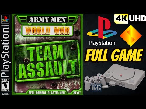 Army Men: World War - Team Assault | PS1 | 4K60ᶠᵖˢ UHD🔴 | Longplay Gameplay Walkthrough FULL GAME