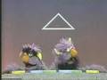 Classic Sesame Street 2 Headed Monster Looks At Shapes