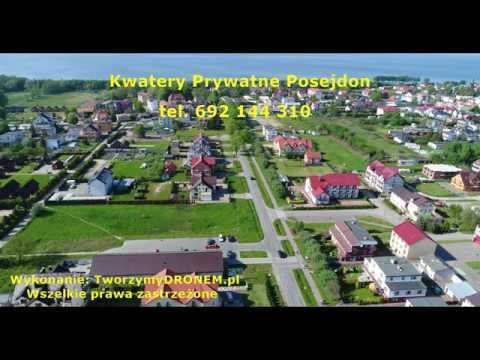 Kwatery Prywatne Posejdon - widok z drona - Ustronie Morskie maj 2017