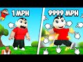 I became the FASTEST PLAYER in Roblox Race Clicker ! SHINCHAN and CHOP