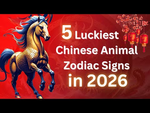 5 Luckiest Chinese Animal Zodiac Signs in 2026