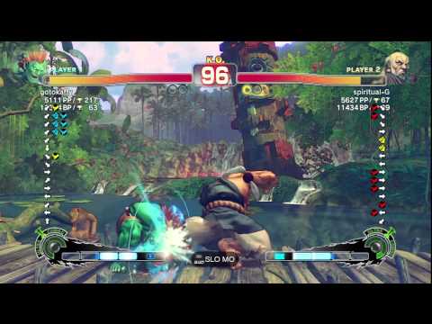 SSF4 AE Ver. 2012: gotokaffy [Blanka] vs. spiritual-G [Gouken] - PSN Ranked Match
