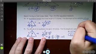 Math 3 Unit 7 Day 1 - Special Right Triangles