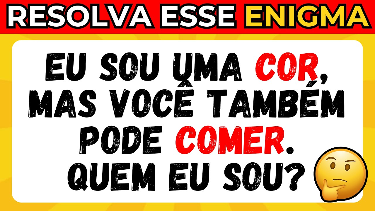 🧠 Só um Gênio consegue Resolver esses Enigmas ✅ | Teste de Conhecimento | Detona Quiz
