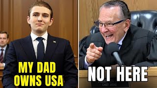 Baron Trump Thought Presidential Power Would Save Him — Judge Caprio Proved Him Wrong