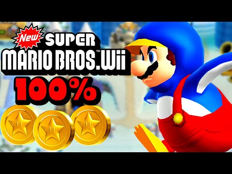 New Super Mario Bros. Wii 100% Walktrough 🎉 All Star Coins #5
