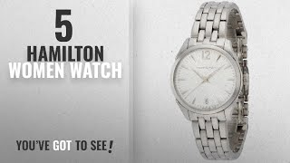 Top 10 Hamilton Women Watch [2018]: Hamilton Jazzmaster Silver Dial Stainless Steel Ladies Watch