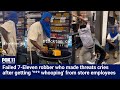 California 7-Eleven workers beat robber with stick until suspect starts crying