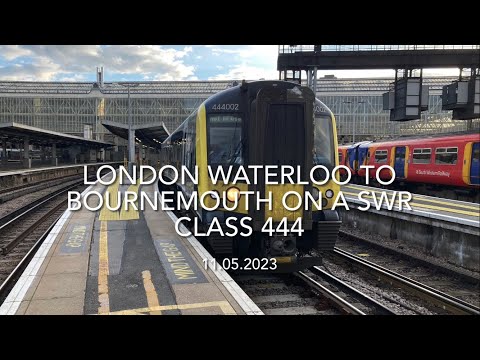 London Waterloo to Bournemouth on a SWR Class 444 (11.05.2023)