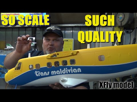 BIG SCALE XFly Twin Otter 1.8m PNP RC  plane 6S power UNBOXING