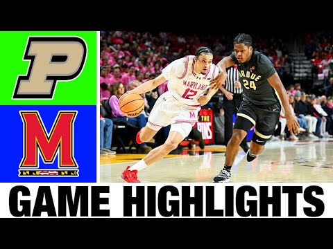 #12 Purdue vs Maryland Highlights | Men's Basketball | College Basketball 2025