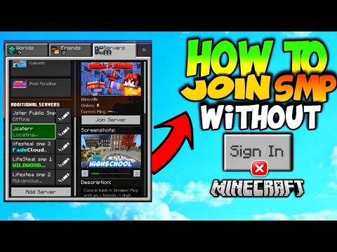 How to Join SMP Without Sign in Minecraft PE 1.20 | How to Join Public Smp Server Minecraft PE 1.20