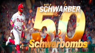 50 SCHWARBOMBS! 💣 ALL 50 of Phillies' Kyle Schwarber's home runs so far this season!
