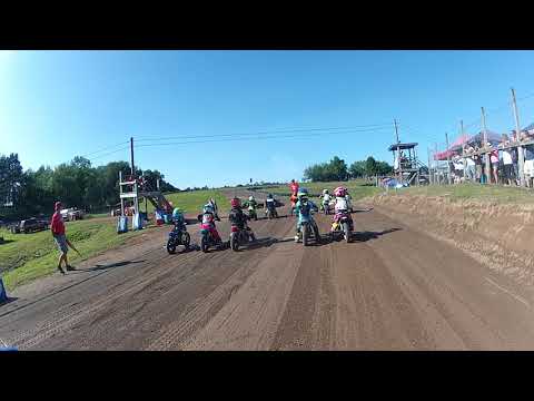 Cooper Traxler #22 Crusaders Motorcycle Club main event race