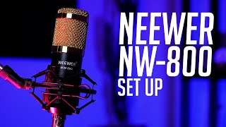 Video thumbnail for Neewer NW-800 Condenser Microphone Setup by sharkerio