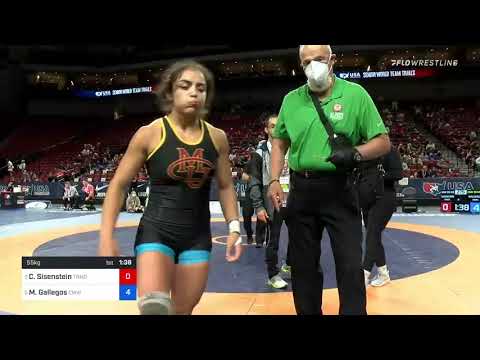 55 Kg Con Semis - Cheyenne Sisenstein, Team Tornado Wrestling Club Vs Marissa Gallegos, Colorado M