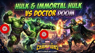 Hulk & Immortal Hulk Stun Chains Testing On Doctor Doom | Marvel Contest Of Champions | Mcoc