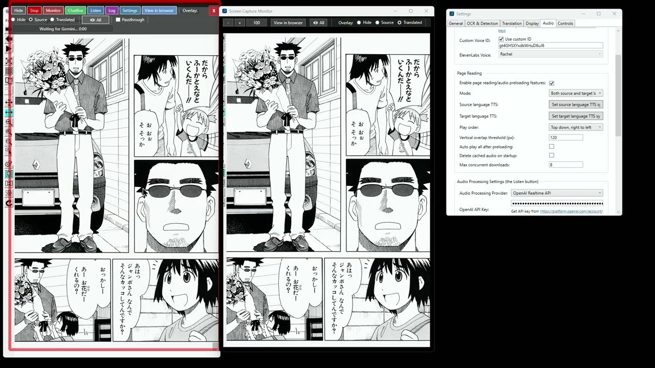 My free app can read and translate Japanese manga now!  UGTLive V1.00 manga demo
