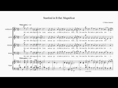 Stanford Magnificat and Nunc Dimittis in B flat - soprano