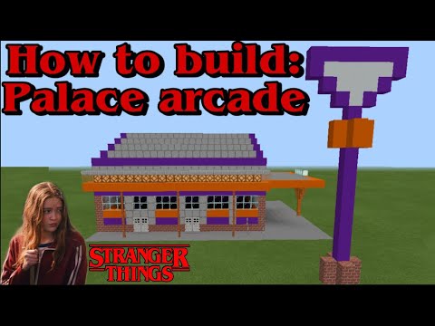 How to build: Palace arcade from stranger things in Minecraft