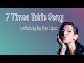 Seven Times Table Song (Levitating by Dua Lipa)