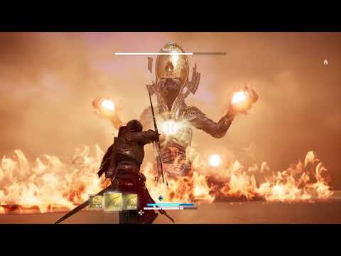 Assassin's Creed® Origins max lvl Trial of the gods defeating sekhmet