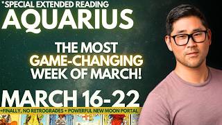 Aquarius - EXPECT UNBELIEVABLE “TEARS OF JOY” WEEK - EVERYTHING CHANGES! 🔥🌠 March 16-22 Tarot