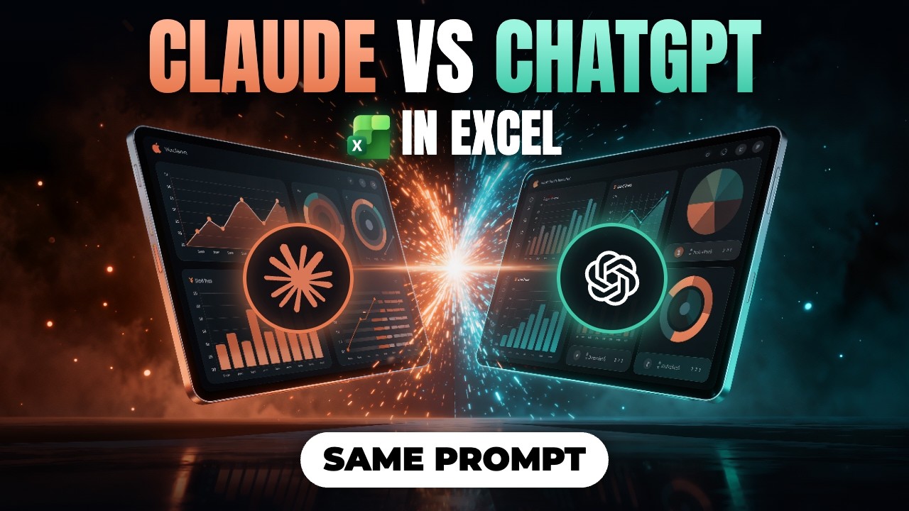 Claude vs ChatGPT in Excel: Same Data, Same Prompt. Who Builds the Better Dashboard?