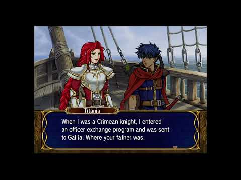 Fire Emblem: Path of Radiance: All Titania Support Conversations