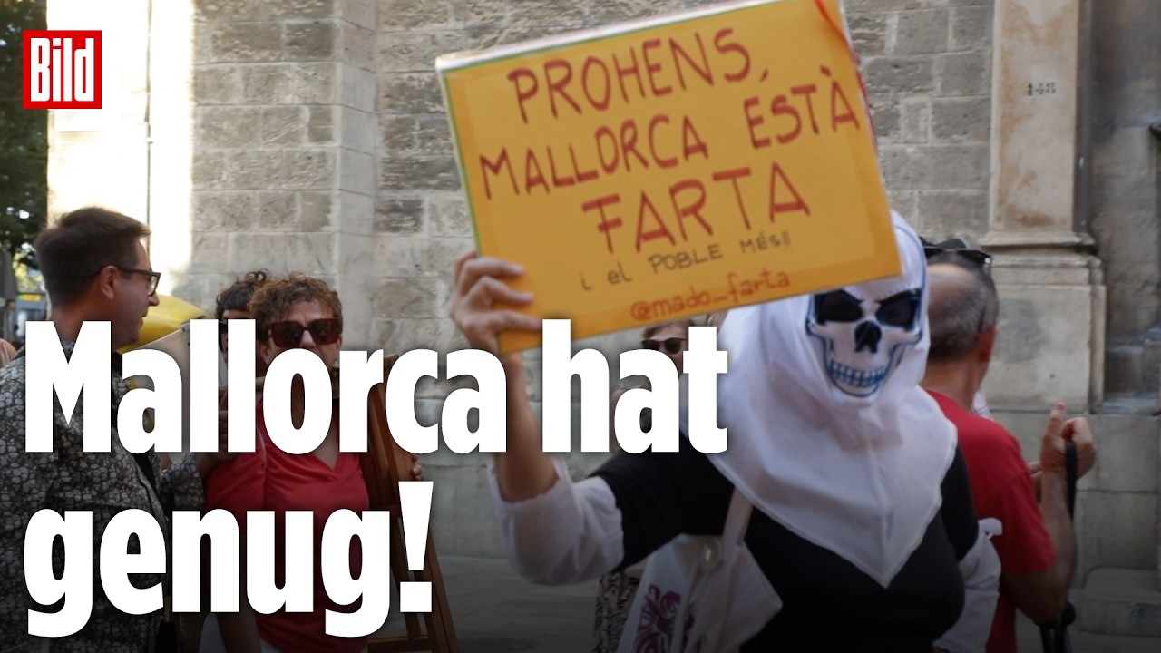 Mallorca am Limit: Hunderte demonstrieren gegen Massentourismus und Wohnungsnot