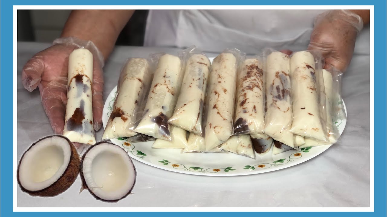 GELADINHO GOURMET DE COCO COM CHOCOLATE/PRESTIGIO