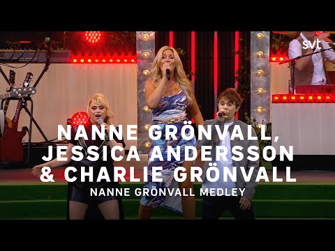 Nanne Grönvall, Jessica Andersson & Charlie Grönvall – Nanne-medley | Allsång på Skansen 2022 | SVT
